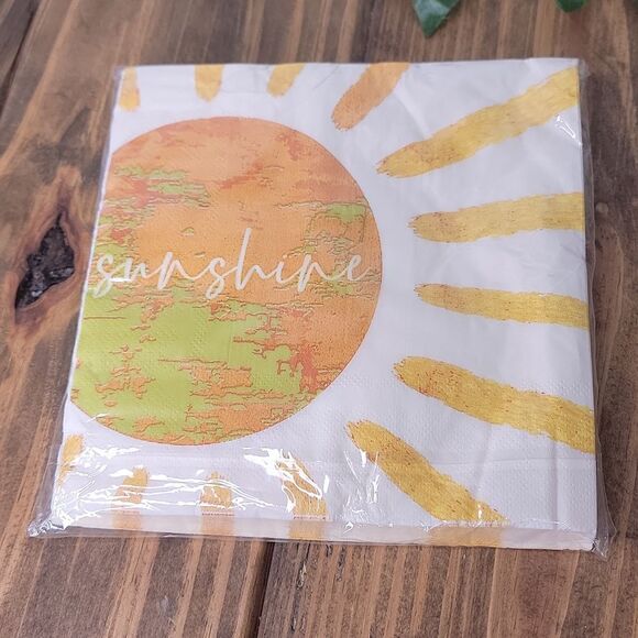 Sunshine. Disposable Tableware Set for A One Year Old Party. NWT - Picture 4 of 6